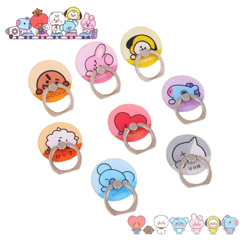 Couple Ring Set - Uroczy, mocny uchwyt na telefon z