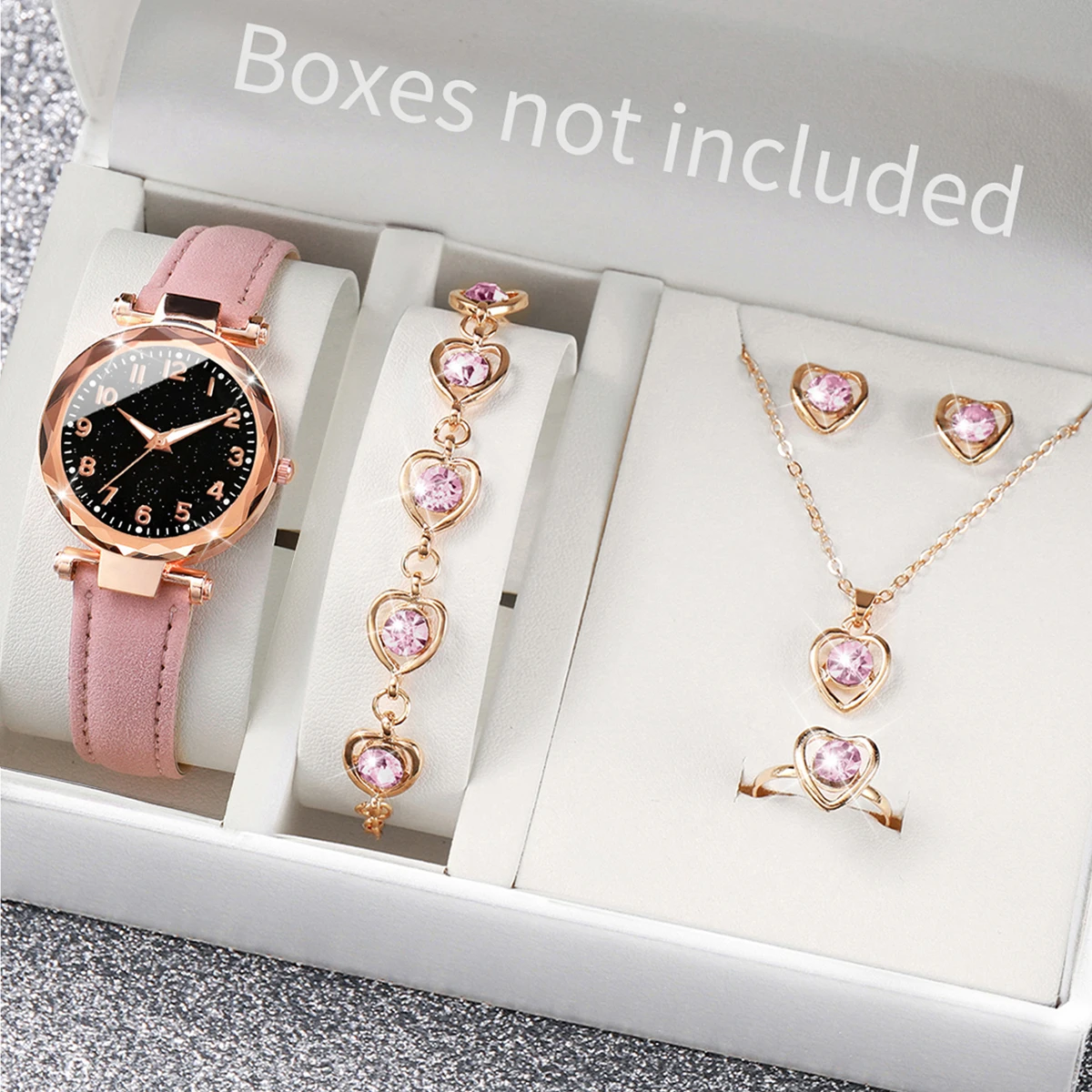 Mystery Jewelry Jar Watches - 5/6 szt. Modne damskie zegarki z