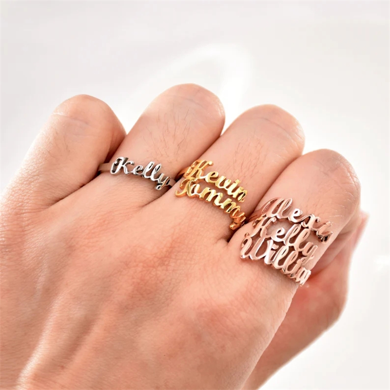 Couple Ring Set - Pierścionki rodzinne dla kobiet mężczyzn niestandardowy