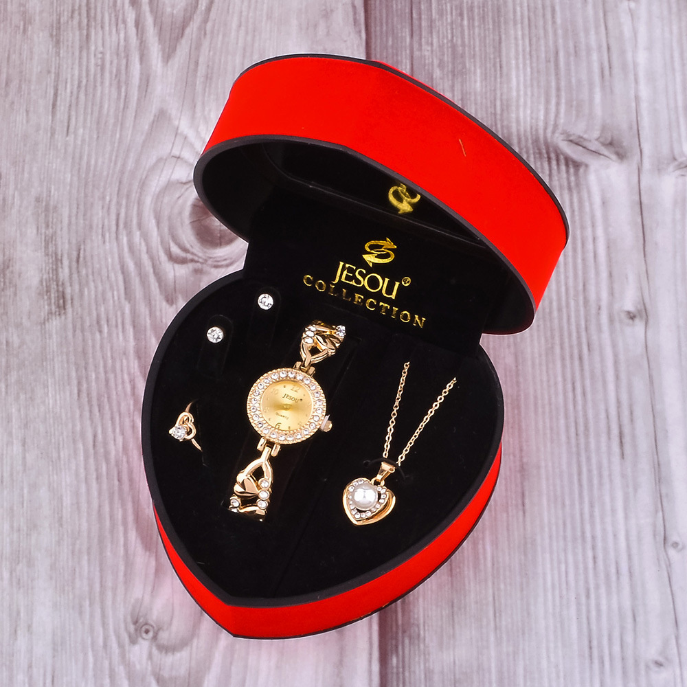 2026 Nowy Zestaw Damskich Biżu – Jewelry Box Watches Bracelets recenzja i cena