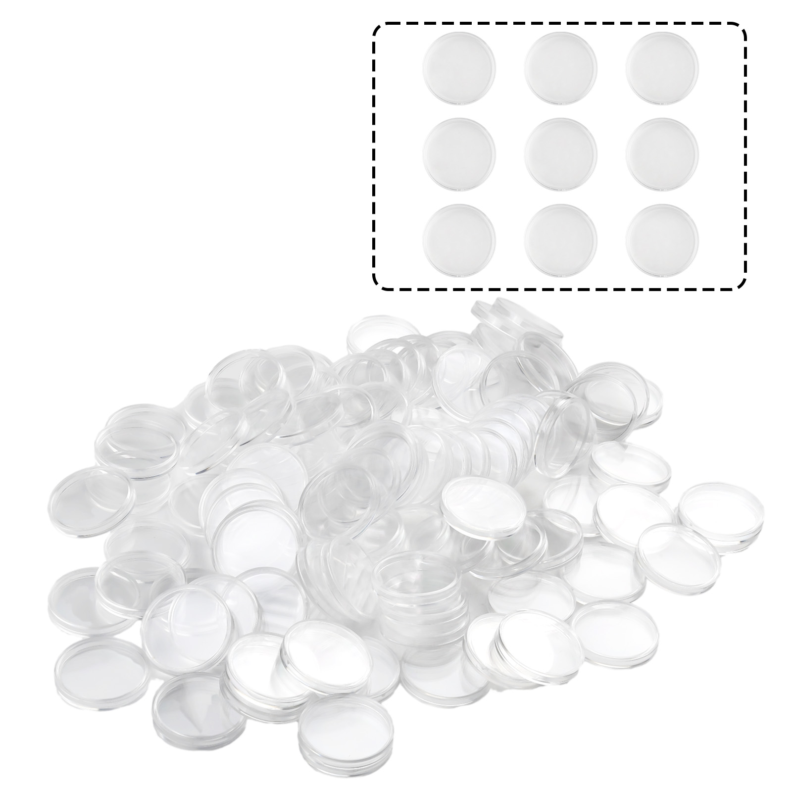 100 szt. Przezroczyste Plastik – Collectors Coins Jewelry & Watches Of Smithtown recenzja i cena