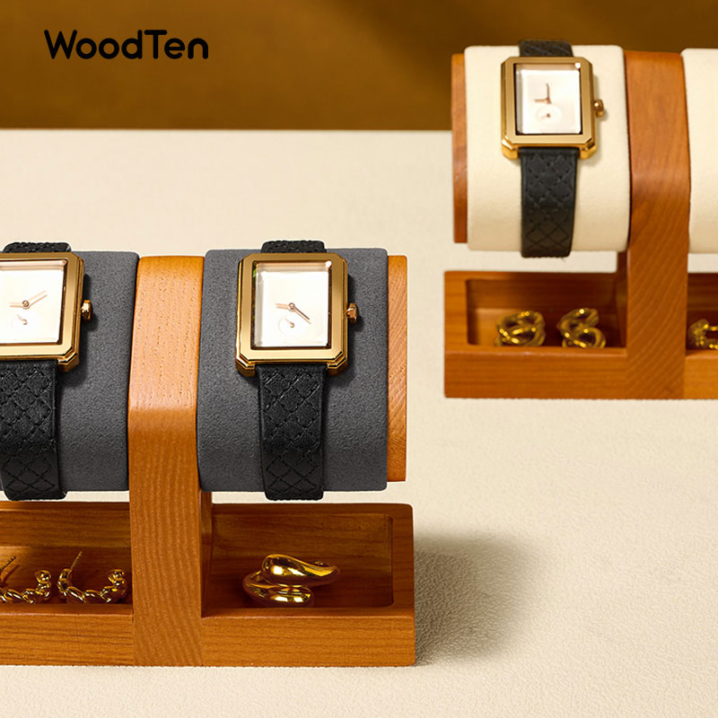 Drewniany stojak na zegarki Wo – Watches Jewelry Holder recenzja i cena