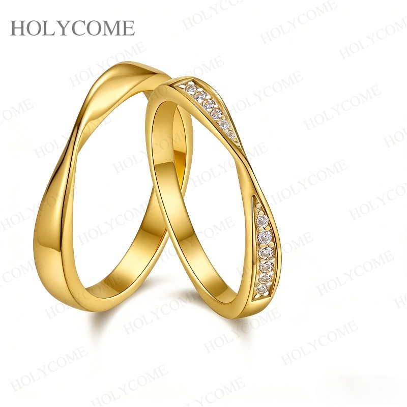 Pierścionki dla par z moissani – Couple Ring Set recenzja i cena
