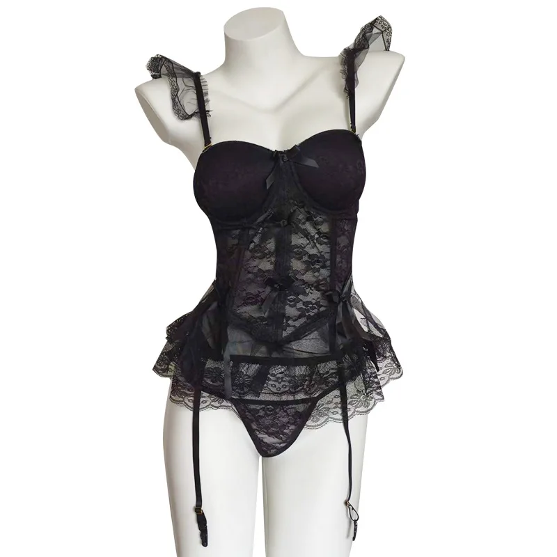Porno Lingerie Lace Sexy Mesh  – Couple Ring Set recenzja i cena
