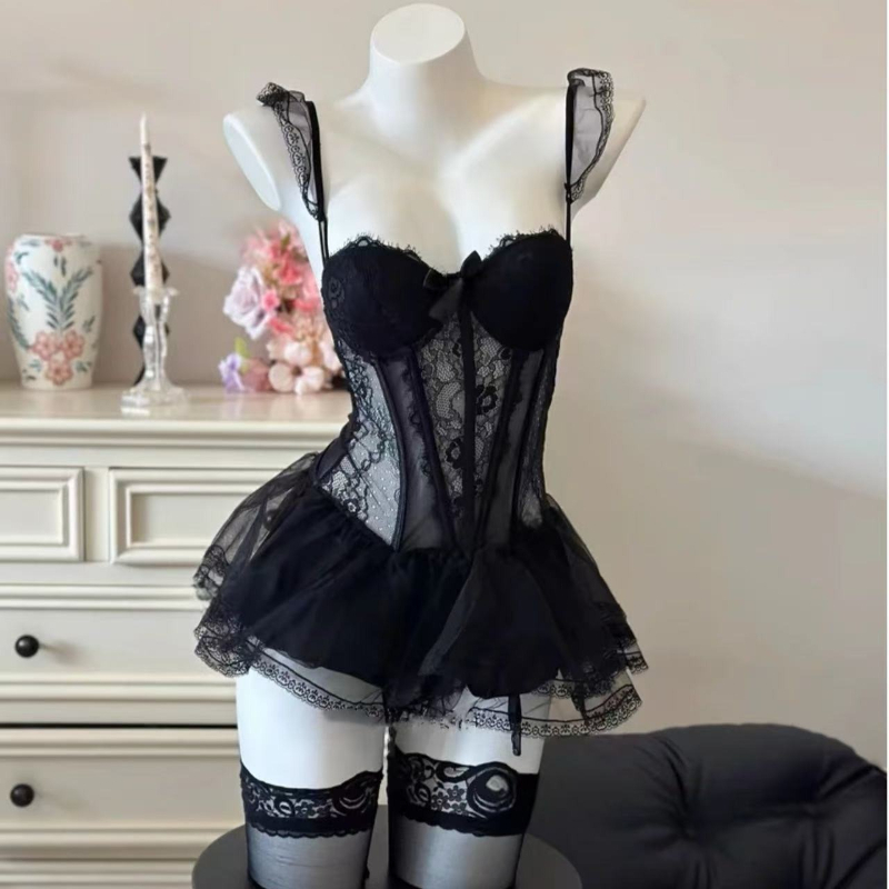 Porno Lingerie Lace Sexy Mesh  – Couple Ring Set recenzja i cena